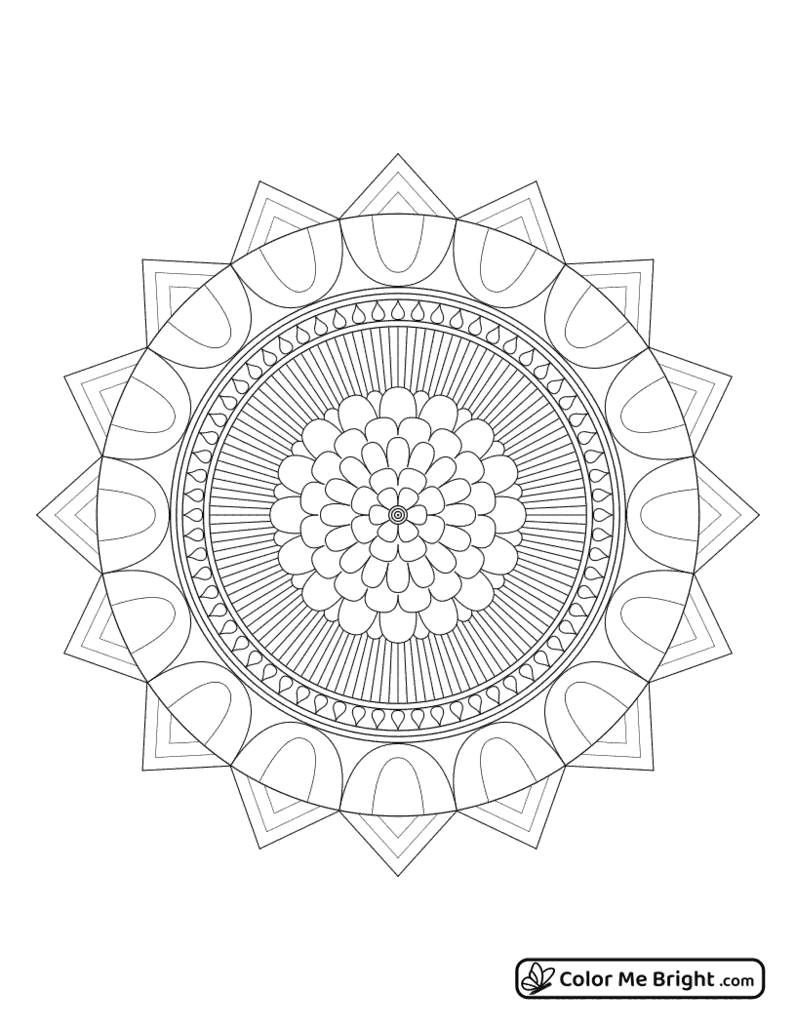 coloring page Advanced mandala number 11