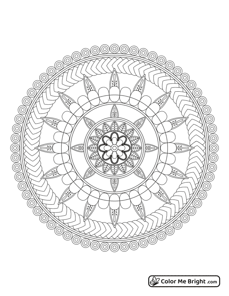 coloring page Advanced mandala number 06