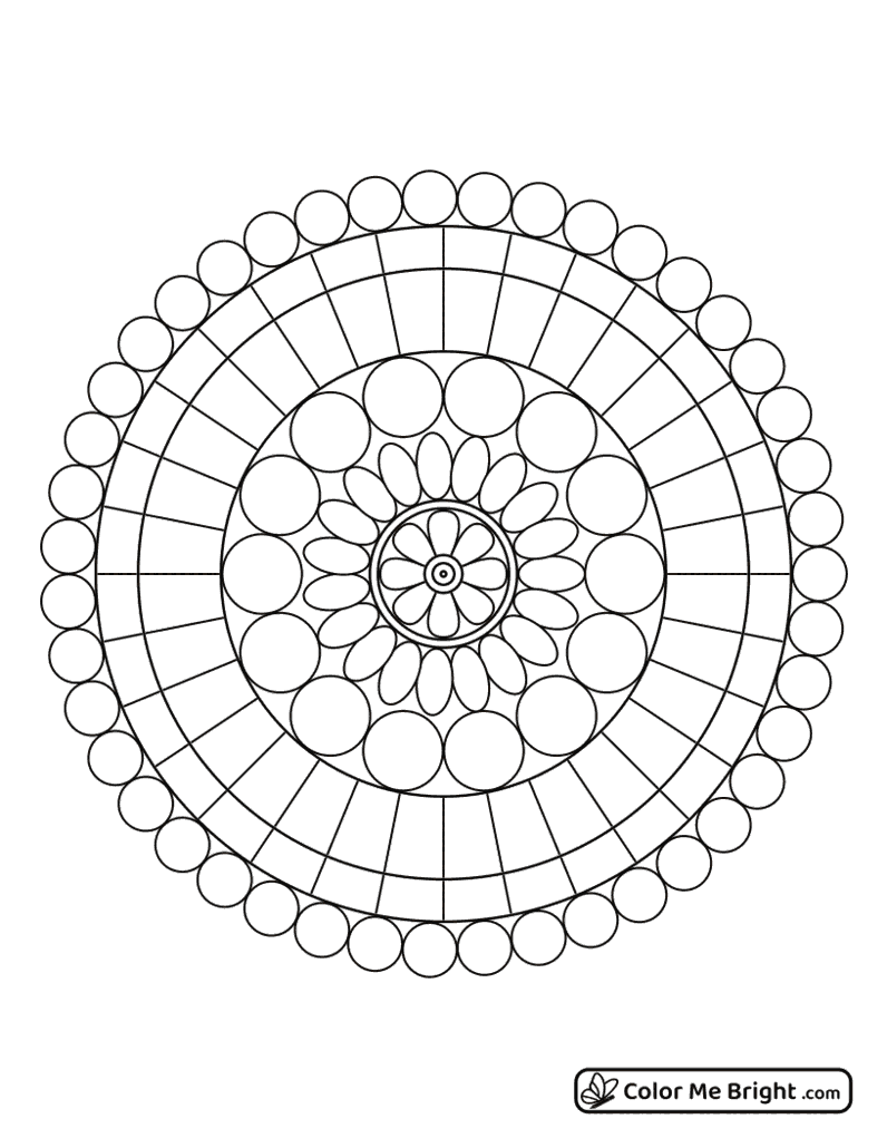 coloring page Easy mandala number 03