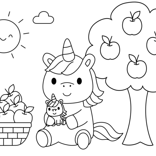 Unicorn under apple tree thumbnail