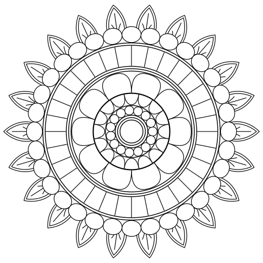 Easy mandala number 23 thumbnail