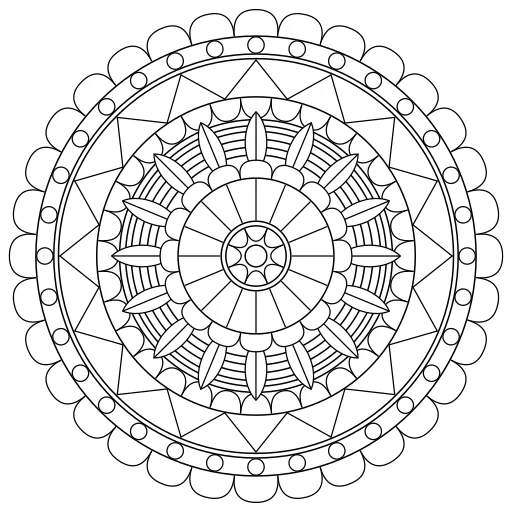Easy mandala number 28 thumbnail
