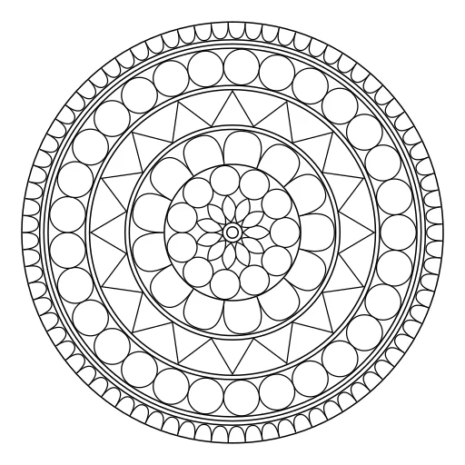 Easy mandala number 11 thumbnail