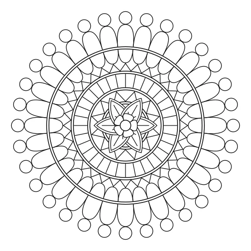 Easy mandala number 25 thumbnail