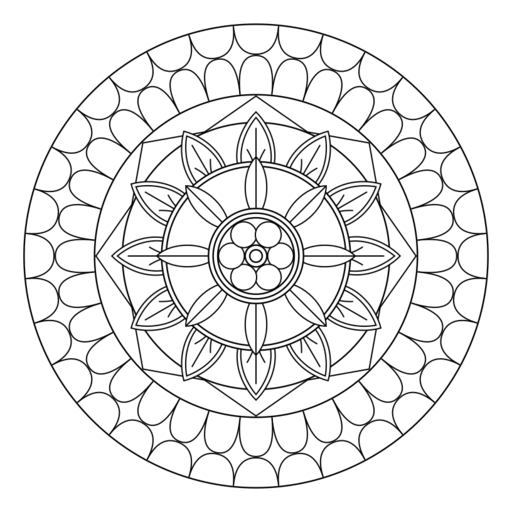 Easy mandala number 21 thumbnail