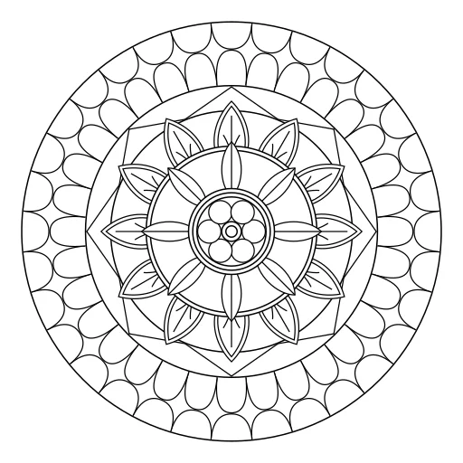 Easy mandala number 21 thumbnail