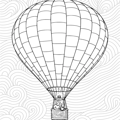 Hot-air balloon in the wind thumbnail