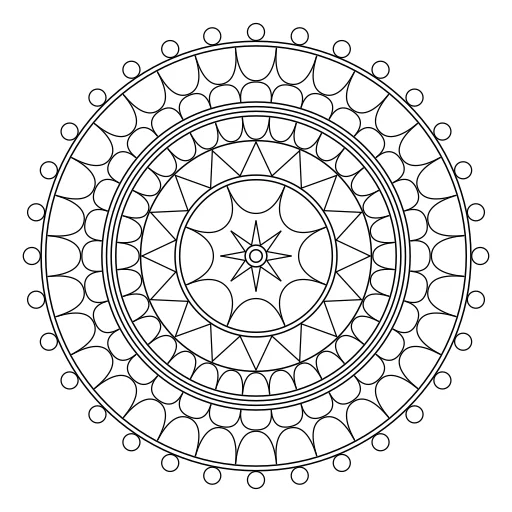 Easy mandala number 27 thumbnail