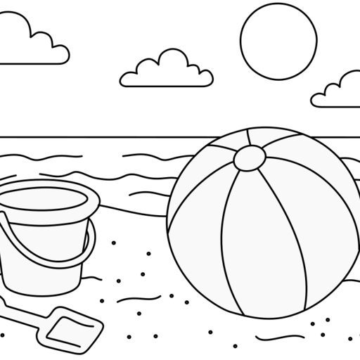 Beach toys in the sand thumbnail