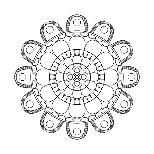 Easy mandala number 18 thumbnail