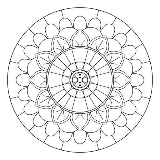 Easy mandala number 16 thumbnail