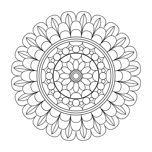 Easy mandala number 12 thumbnail